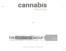 Tablet Screenshot of cannabismagazine.com